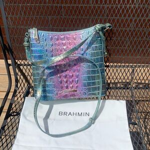 Pink & Teal Brahmin Bag